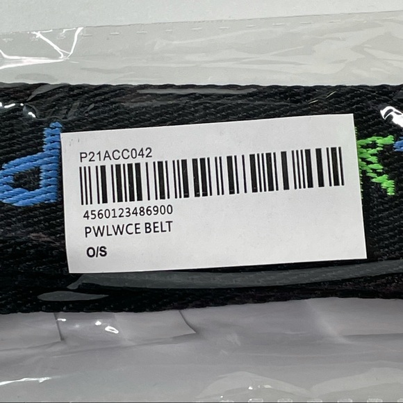 Palace Spellout W Pot Leaf Black Adjustable Belt 420 Friendly - Picture 7 of 8